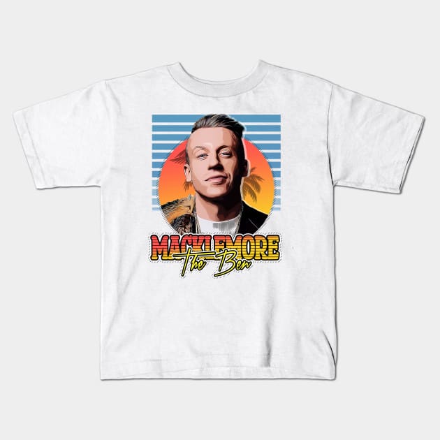 Retro Macklemore // The Ben style Flyer Vintage Kids T-Shirt by Now and Forever